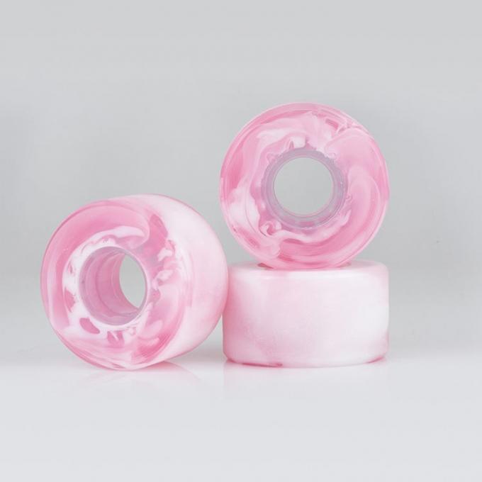 Mixed Blended Swirl Color PU Skateboard Wheels High Rebound Customization 1