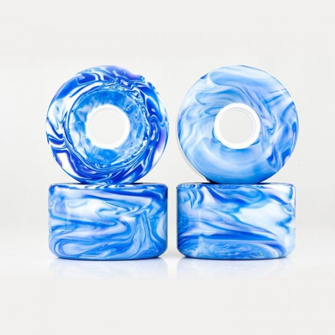 Mixed Blended Swirl Color PU Skateboard Wheels High Rebound Customization 2