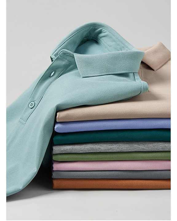 100% Cotton Sports Wear Private Label Polo Style T Shirt Anti Static 0