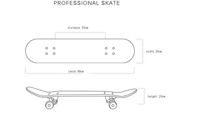 Hot Professional Adult Canadian Maple Double Kick Skateboard