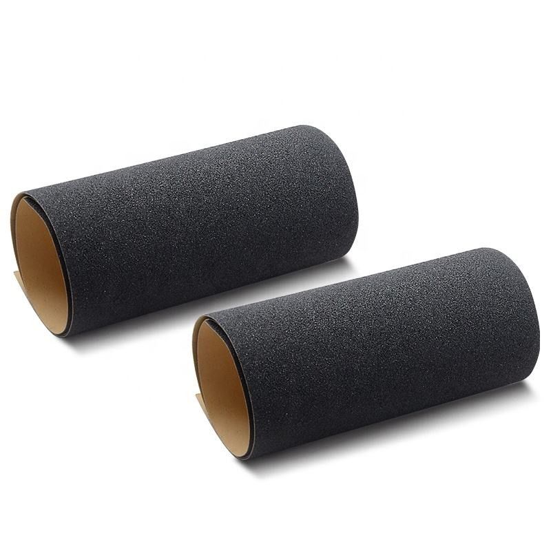 Top Quality Non-Slip Customized Size 9*33  Black color Skateboard Griptapes