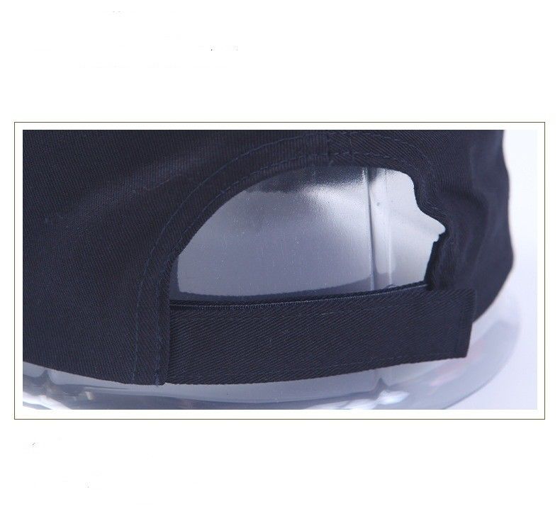 Promotional Curved Brim Black Cotton Baseball Cap Custom Trucker Cap SML Size