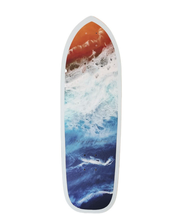 Free Riding Style Maple Wood Land Cruiser Skateboard Surfskate Deck 8.0
